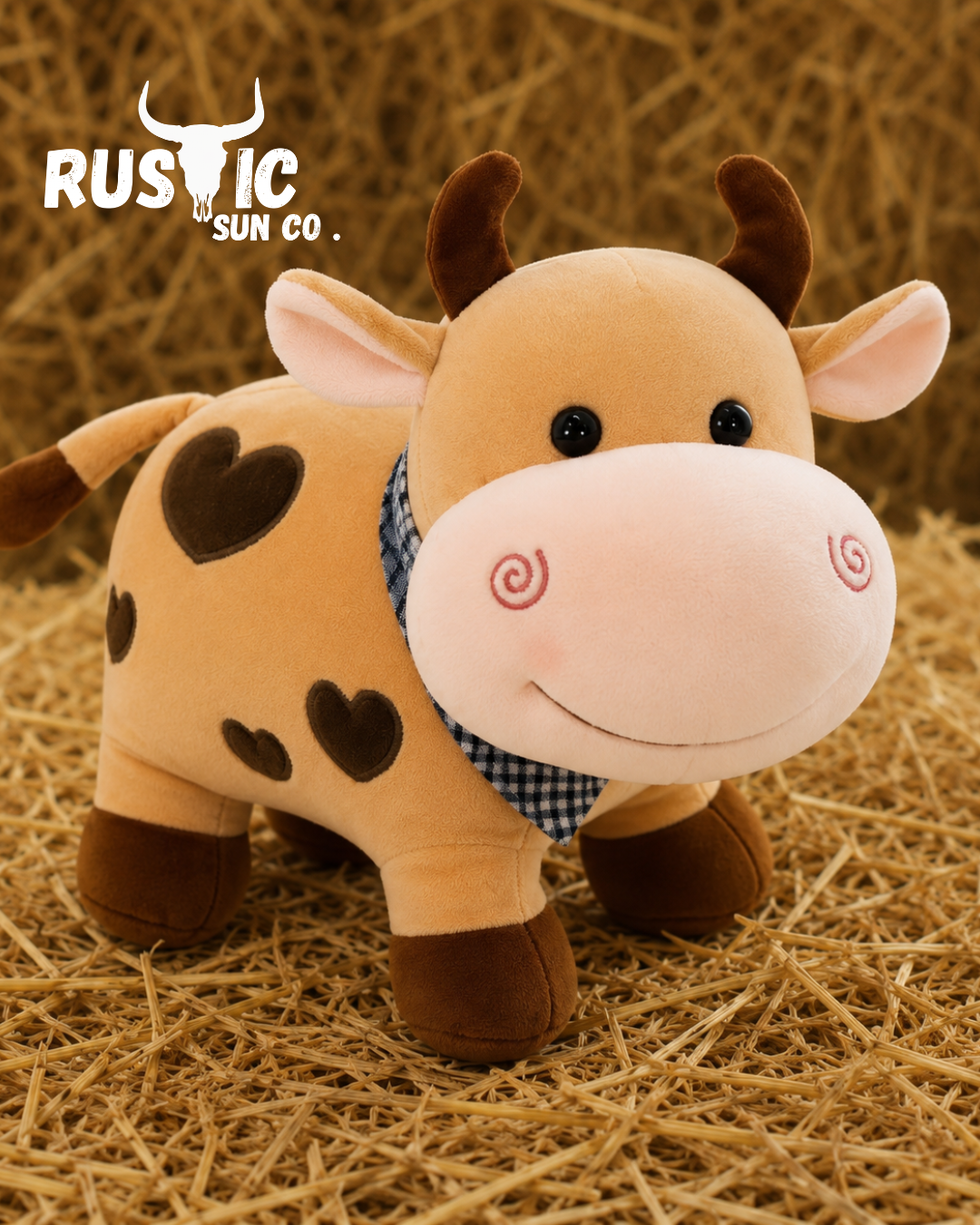 Cow with Bandana Plushie