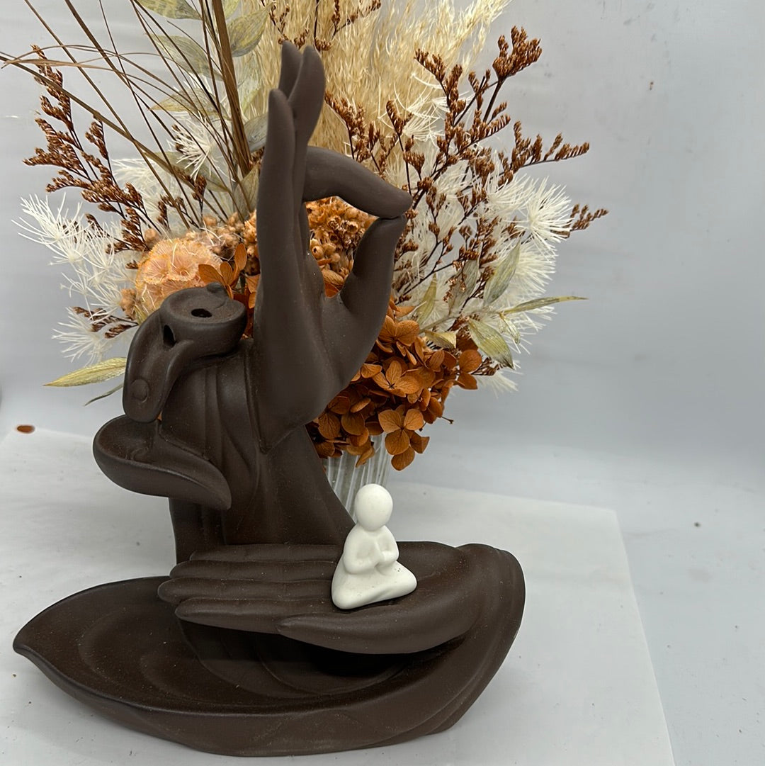 Ceramic Buddha Hand Backflow burner