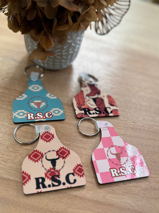 RSC Cow Tag Keyring