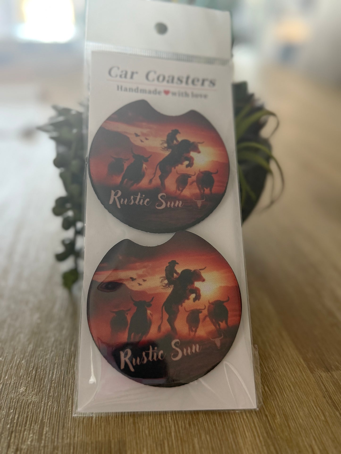 Western Collection Car Coasters