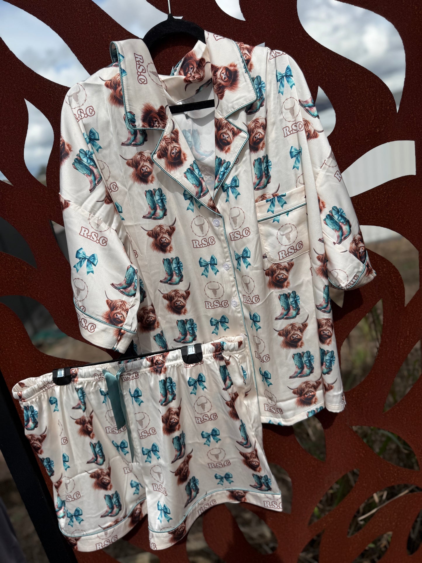 RSC Dusty Roads Satin Pyjamas