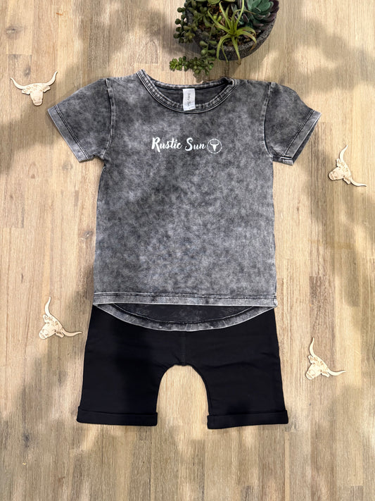 2 Piece unisex Set Stone Wash