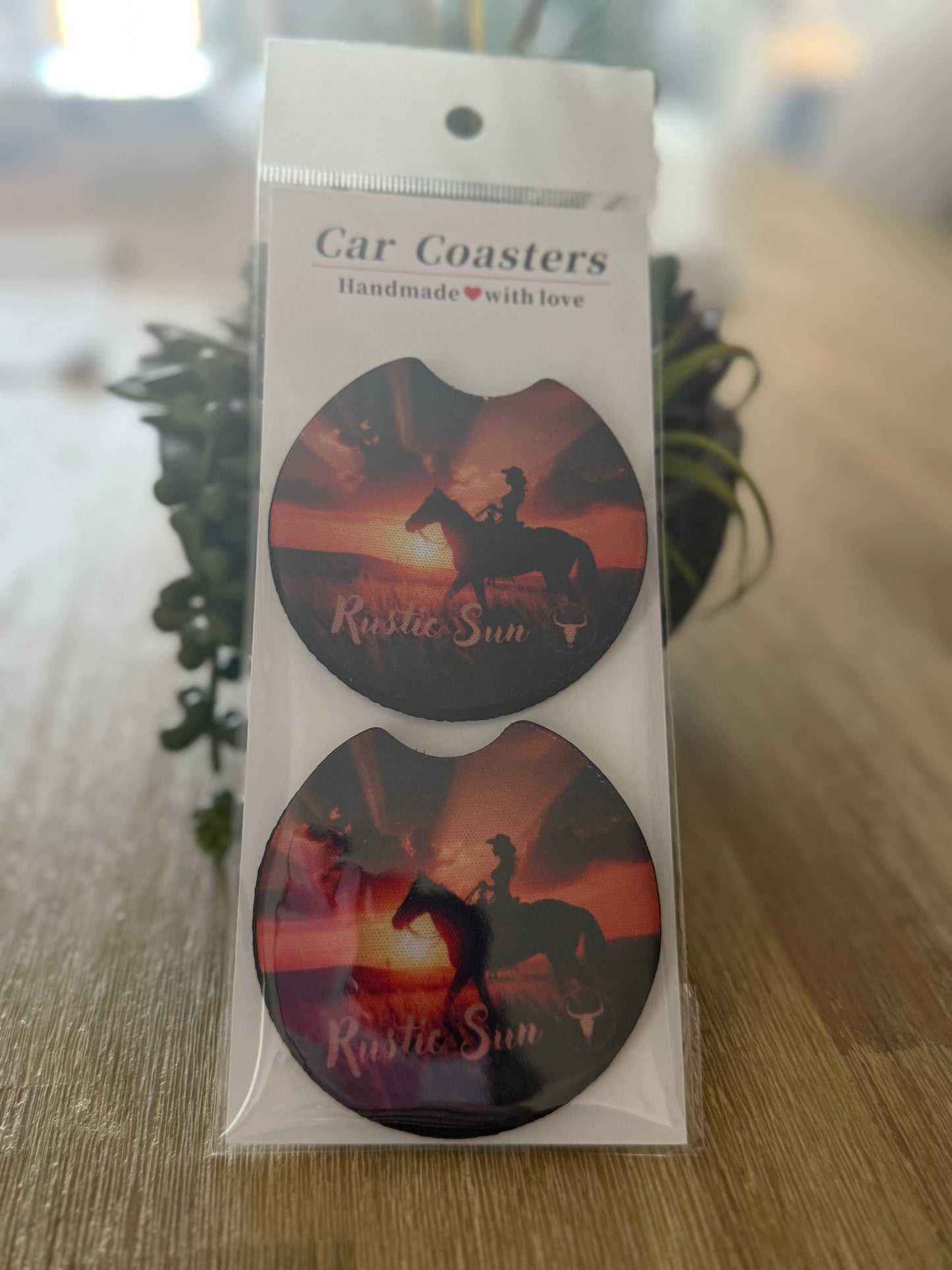 Western Collection Car Coasters