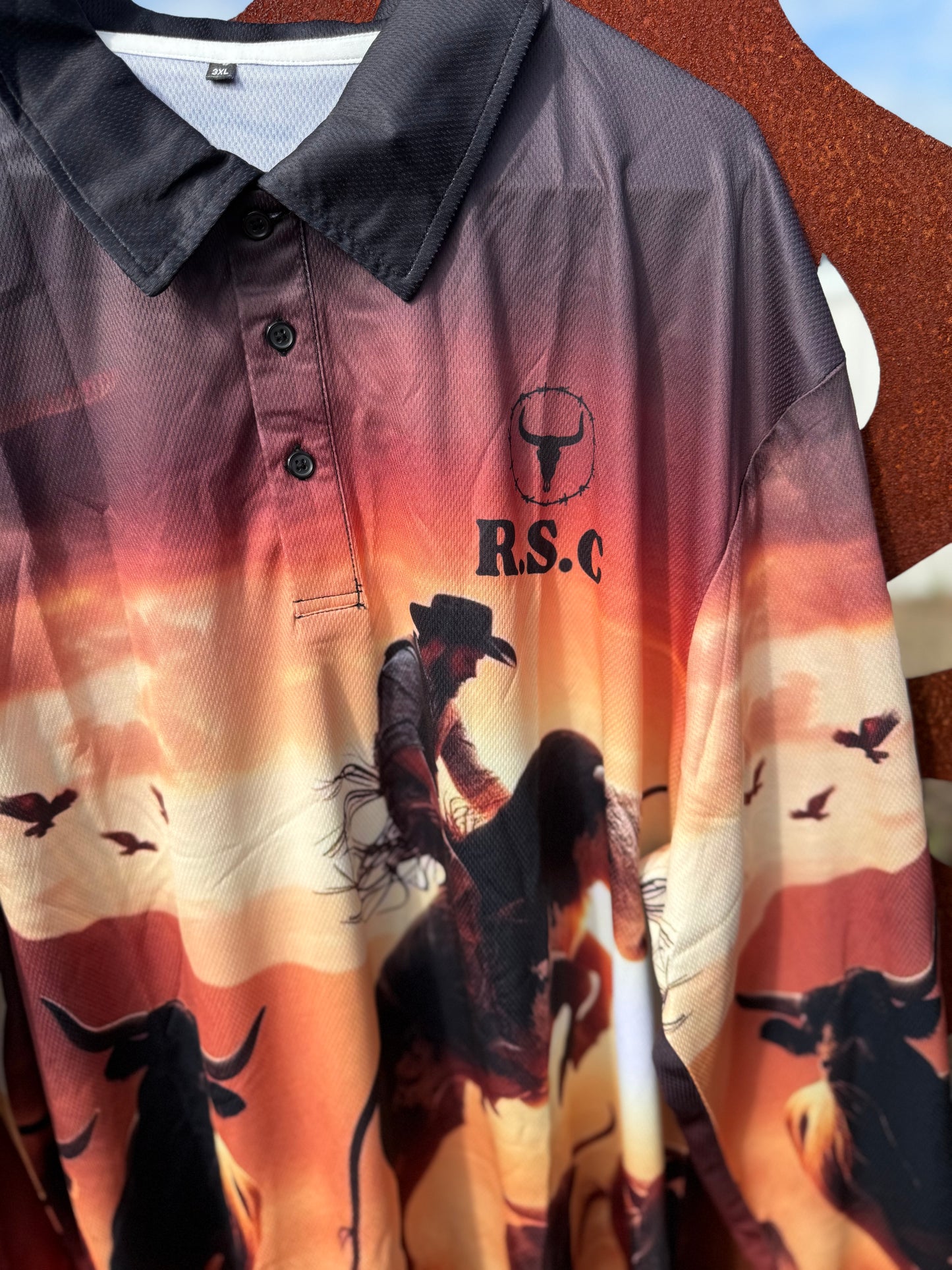 Adult Buckin Bull Fishing Shirt - Pre Order