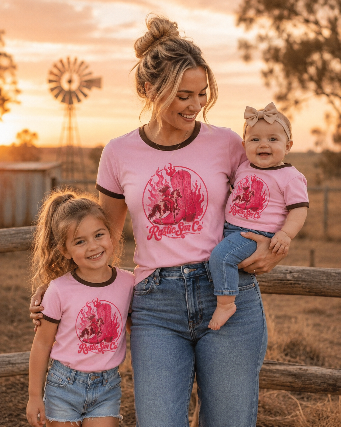 Kids Flamin Boots Tshirt