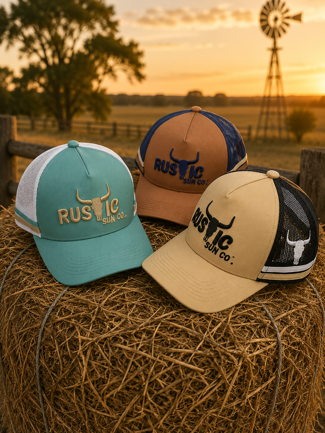 Clay and Navy Signature Trucker