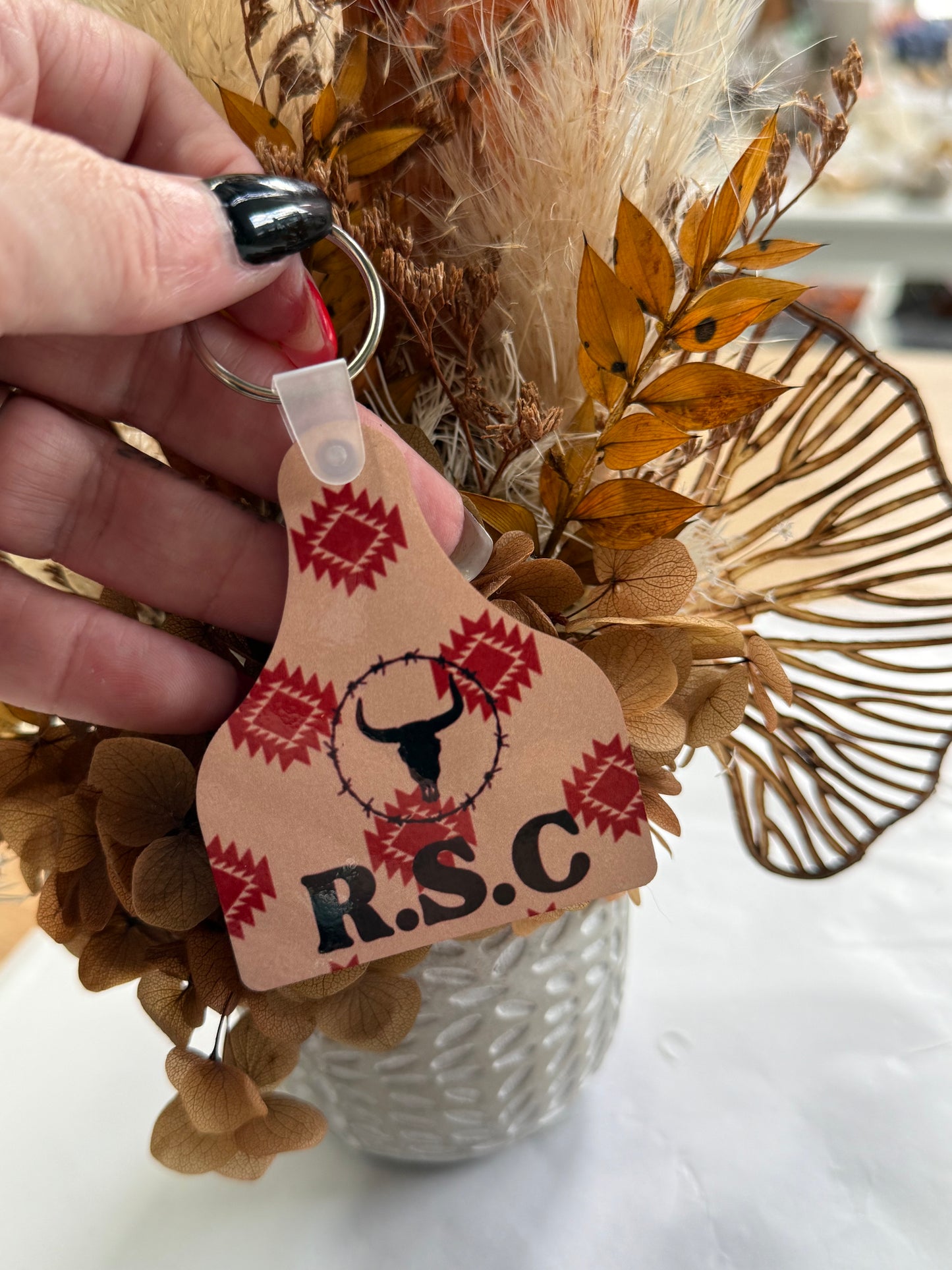 RSC Cow Tag Keyring