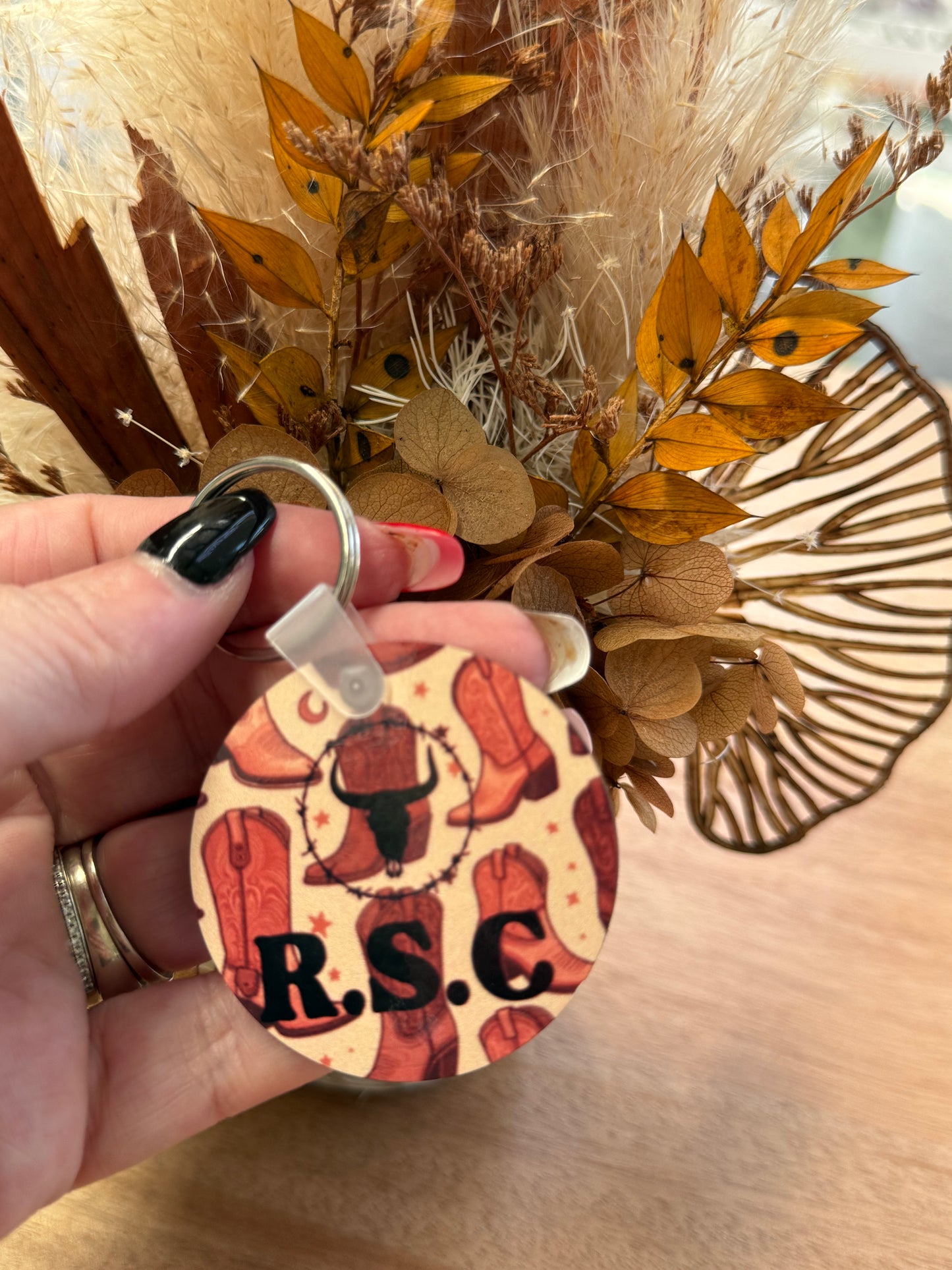 Round RSC country Merch Keyring