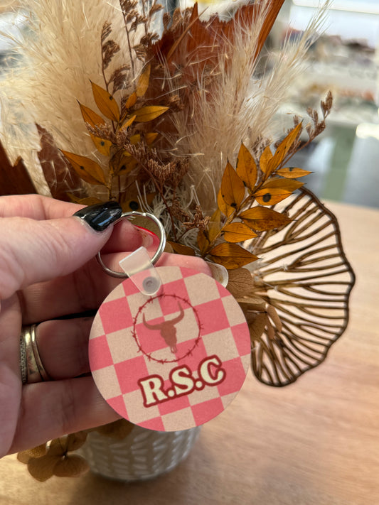 Round RSC country Merch Keyring