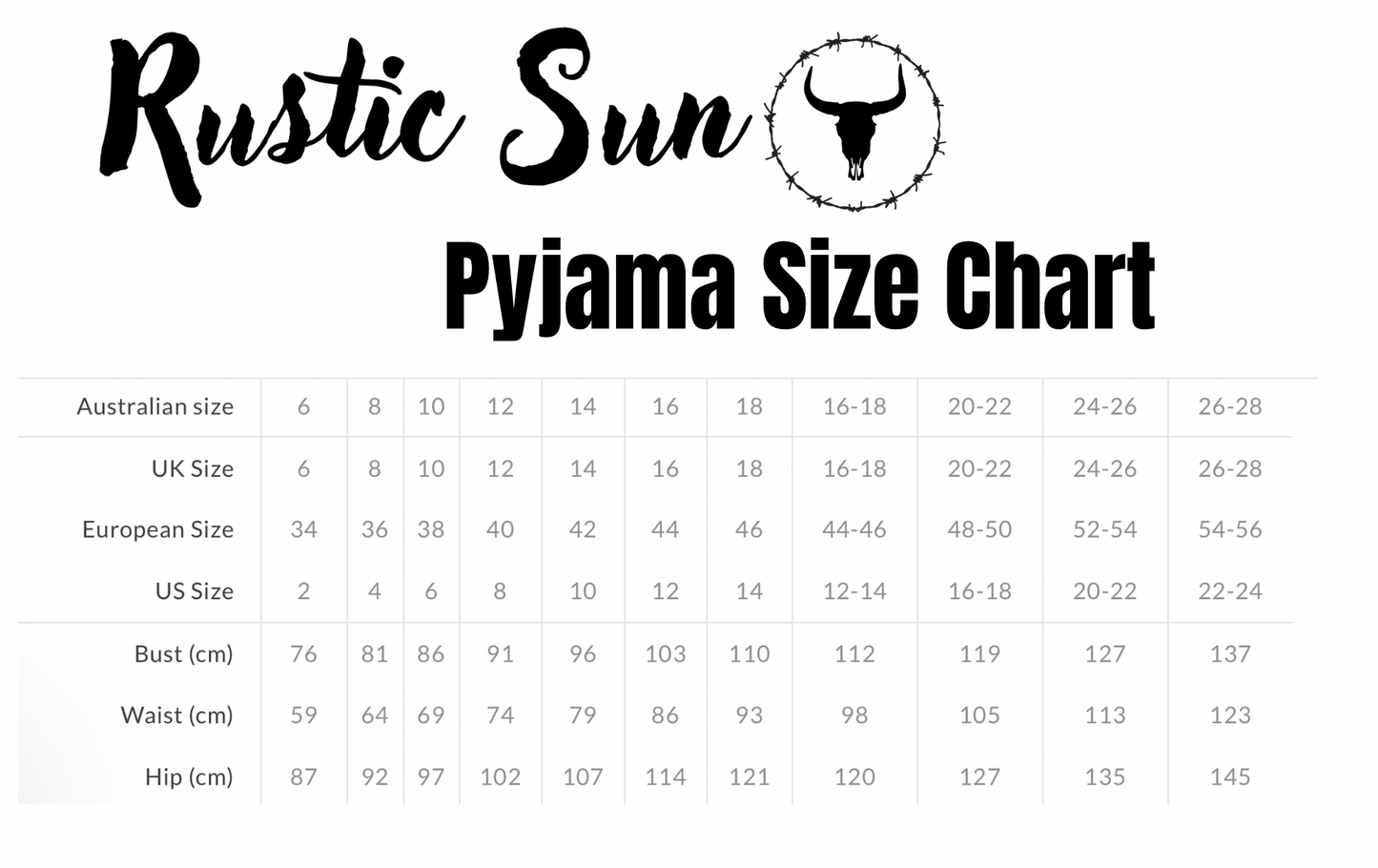 RSC Dusty Roads Satin Pyjamas