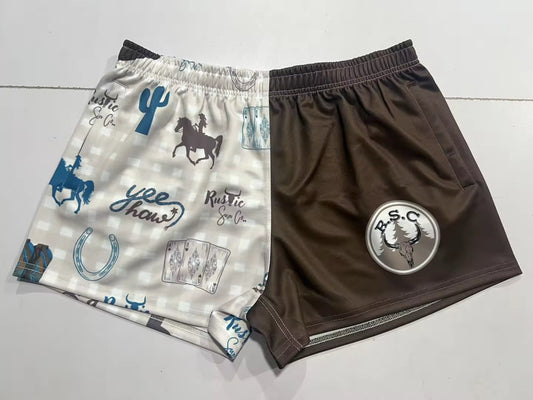 Wild West Footy Shorts