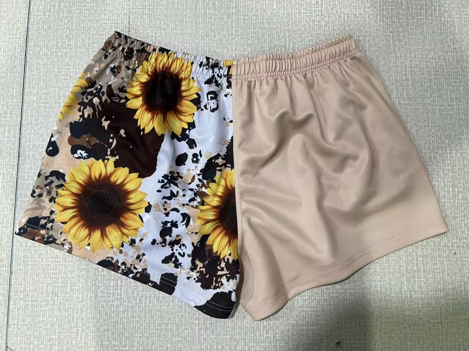 Sunflower Fields Footy Shorts Adults