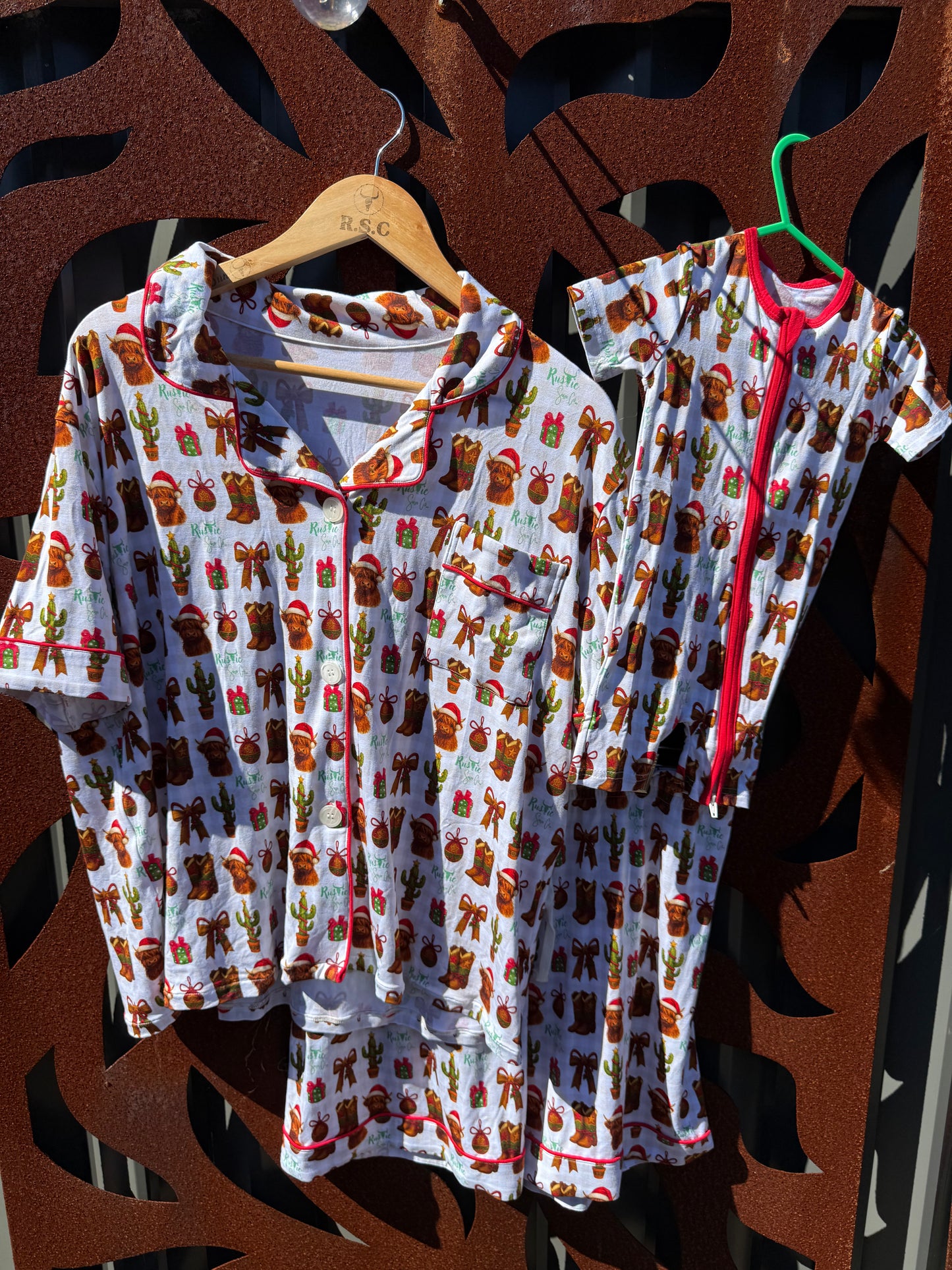 Christmas Highland Pjs Adults
