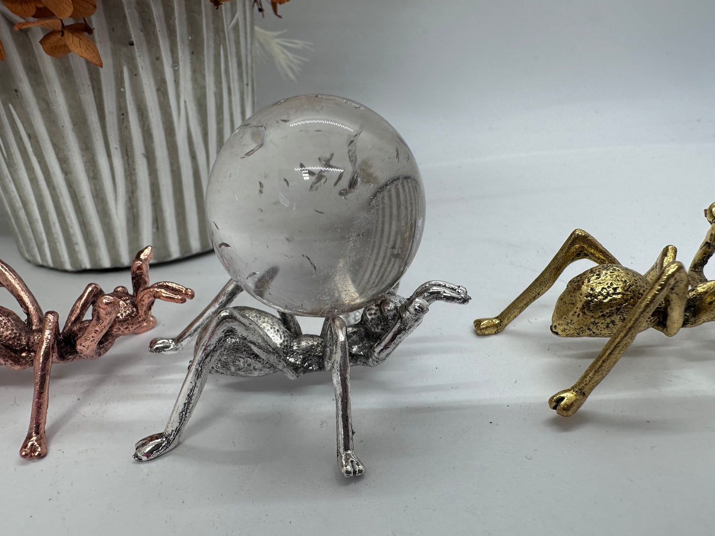 Silver Ant Sphere Holder