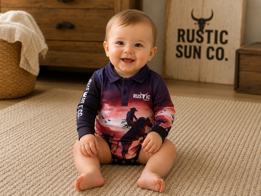 Buckin Bull Baby Fishing Romper