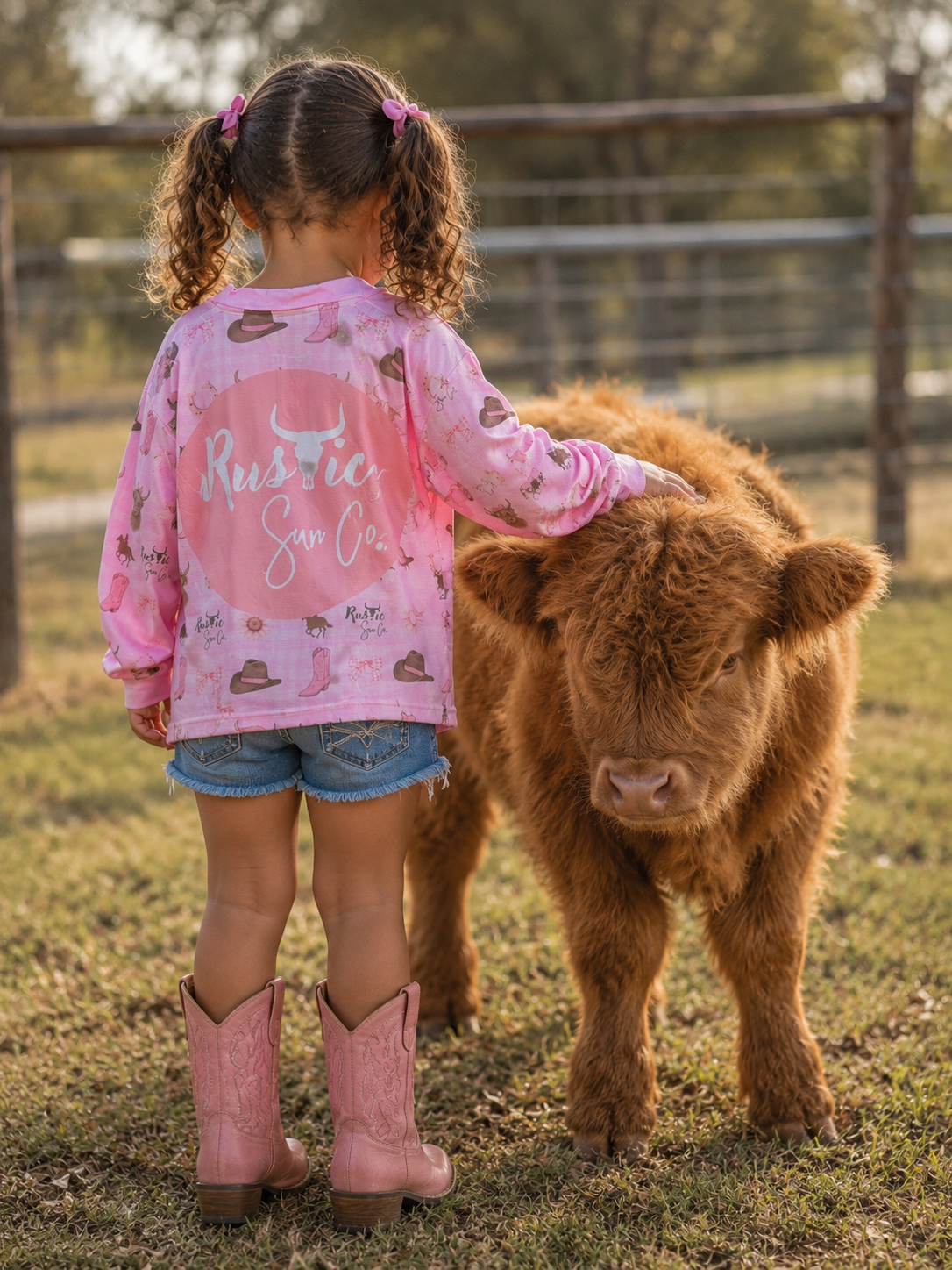 Kids Pretty In Pastel Fishing Shirt