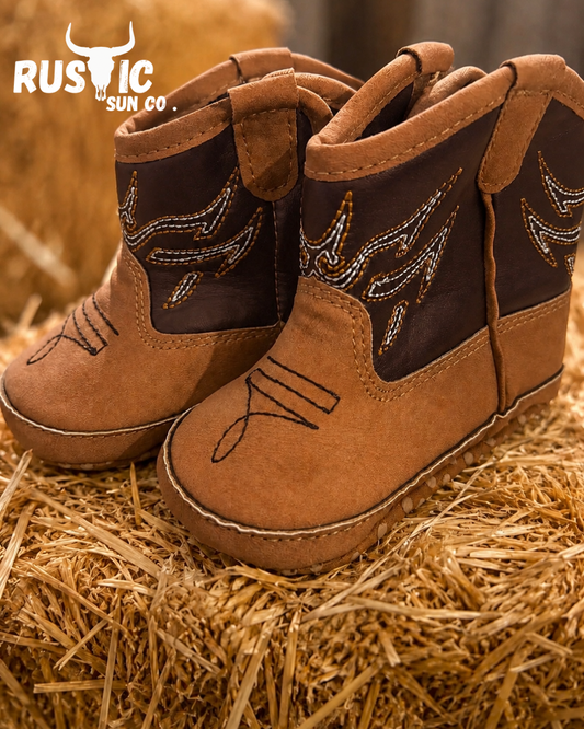 Tan and Chocolate Brown 2 tone