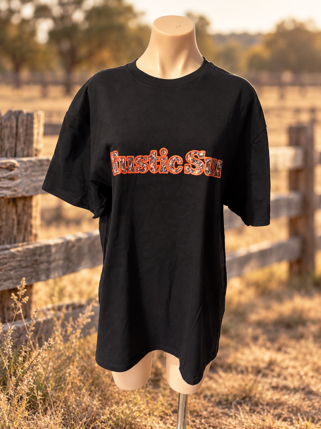 Orange Camo Bull Tee