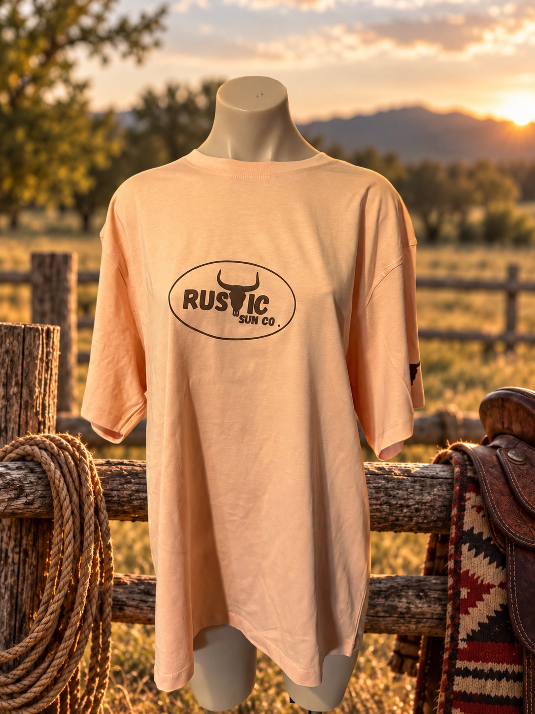 Sunset , Cowboys and Rodeo Tee