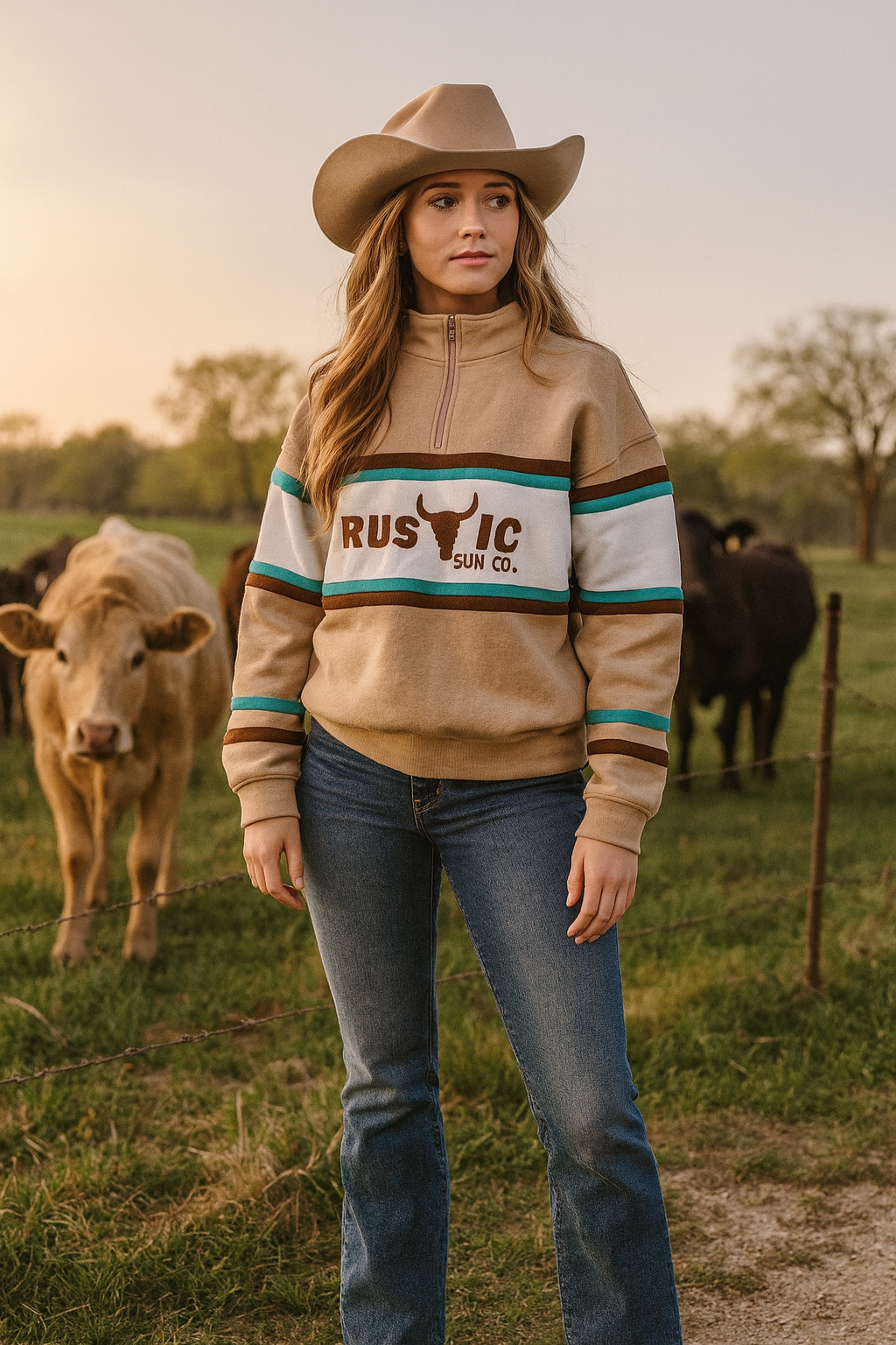 Rodeo 1/4 Zip Jumper unisex ( Pre order )