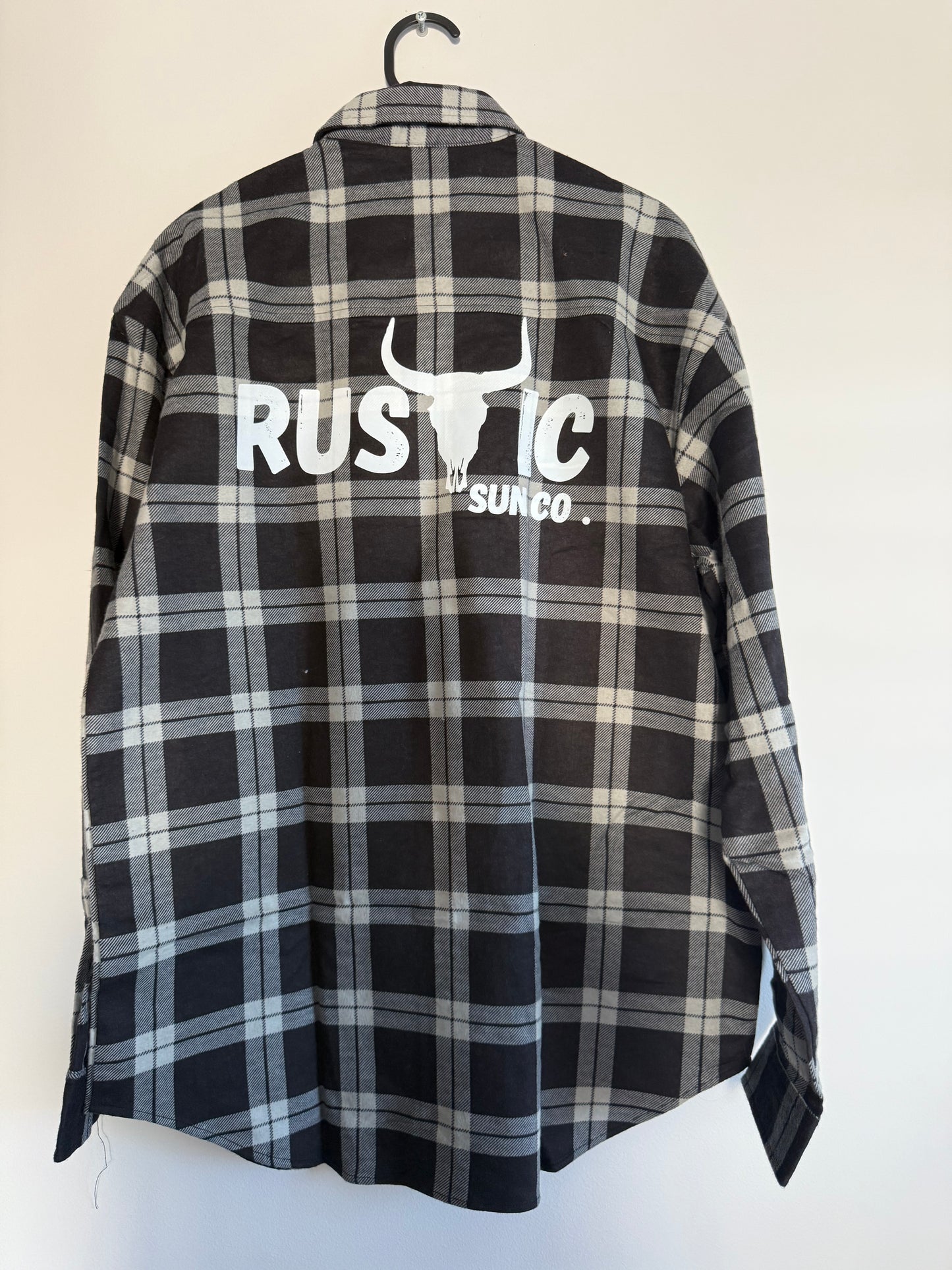 Grey Rustic Ruggered Flanno