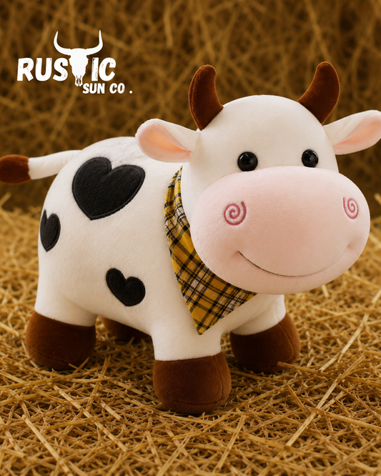 Cow with Bandana Plushie