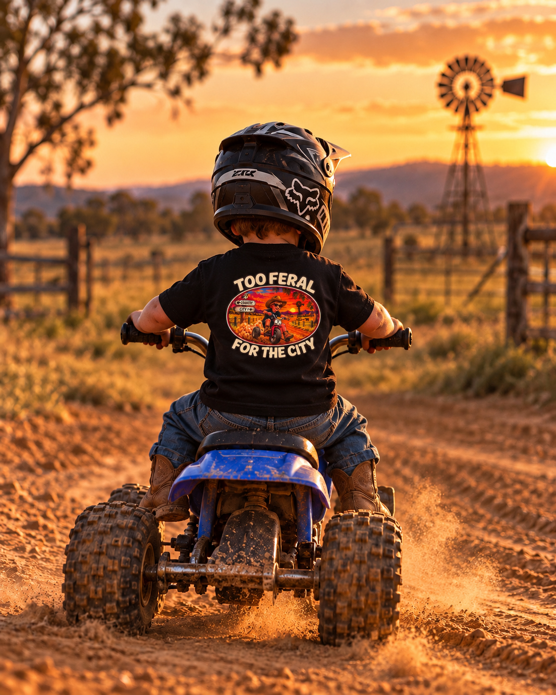 Too Feral Kids Tshirt