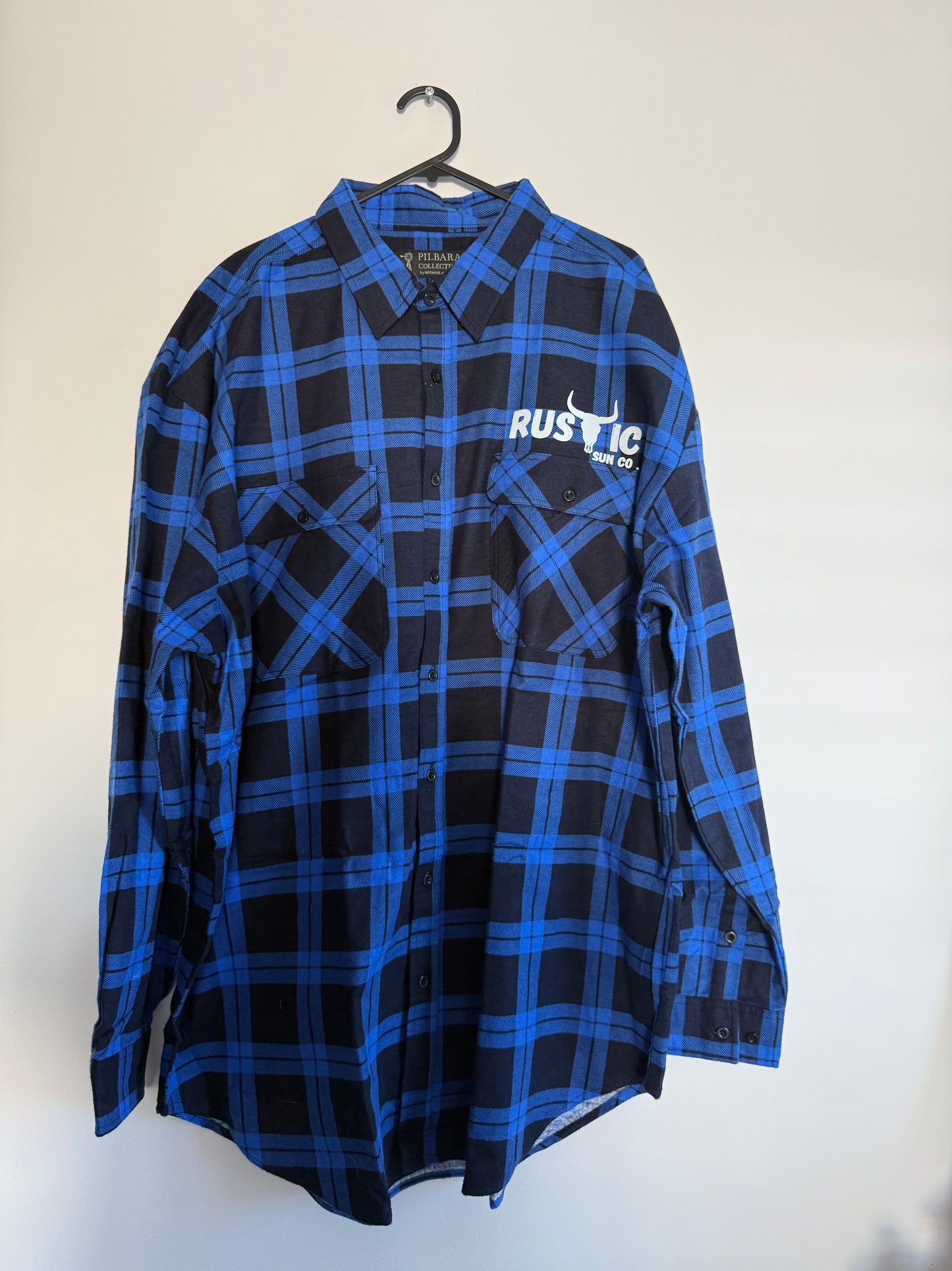Blue Rustic Ruggered Flanno