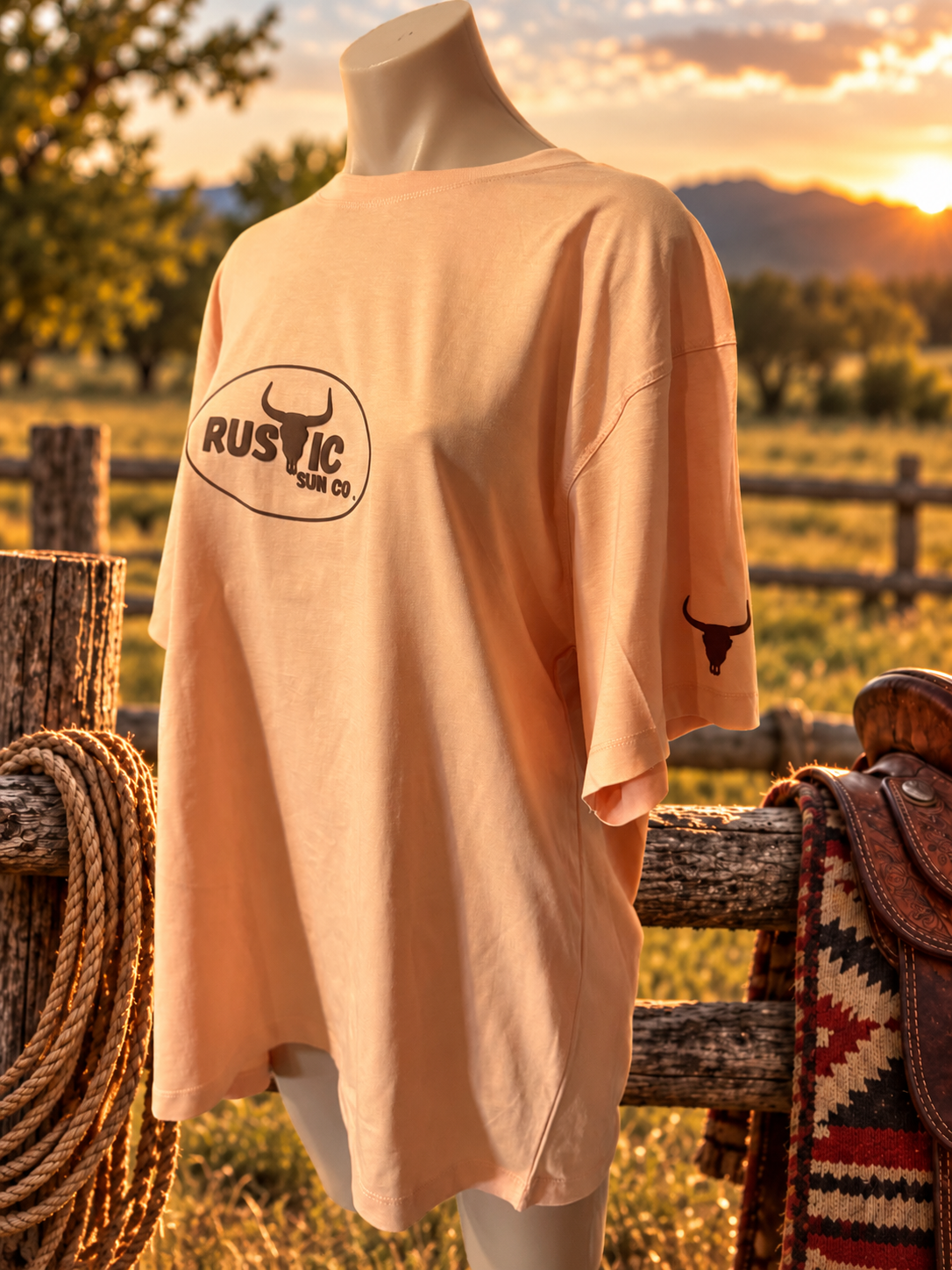 Sunset , Cowboys and Rodeo Tee