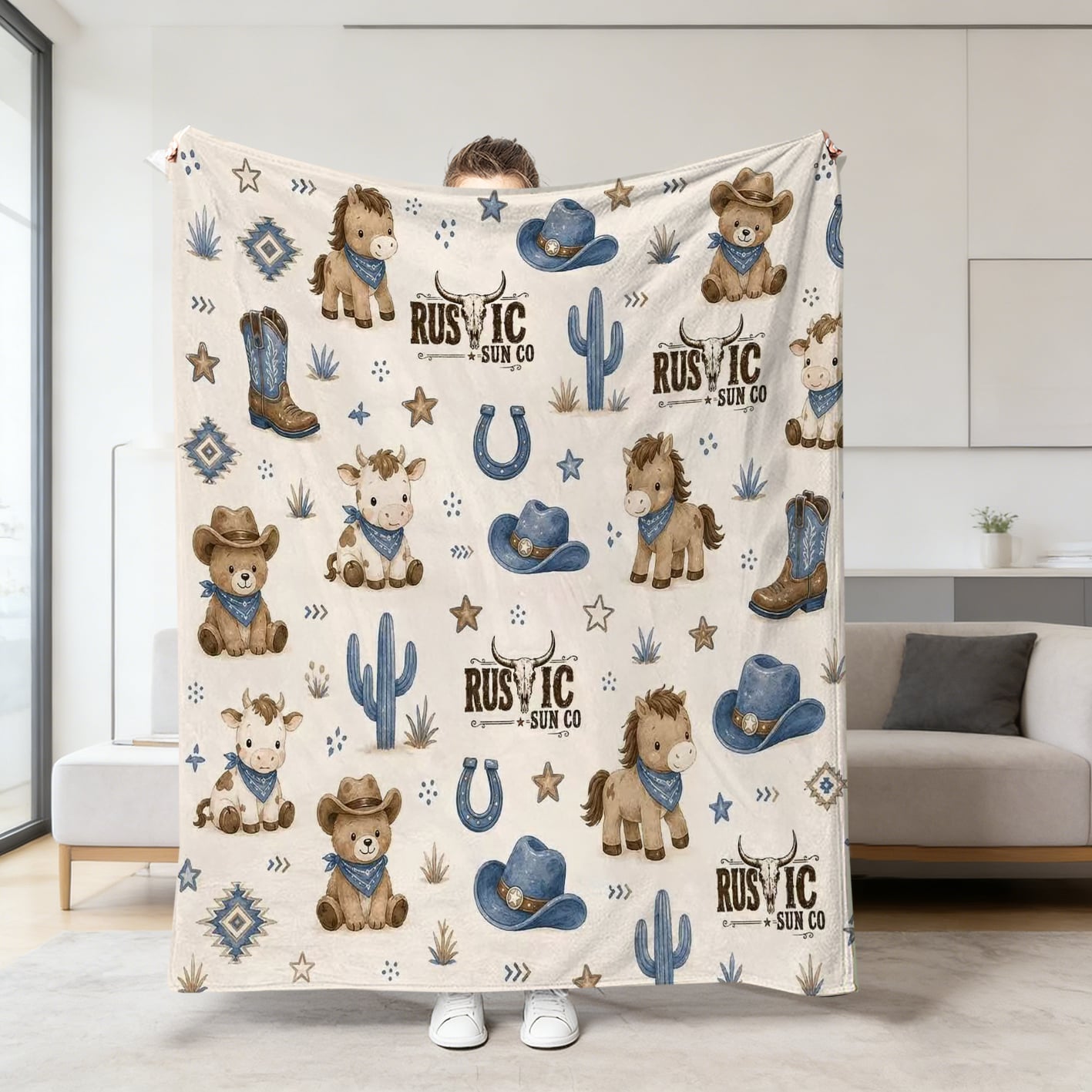 Baby Western Cot/Pram size Blanket