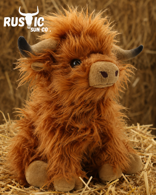 Sitting highland Cow Plushie