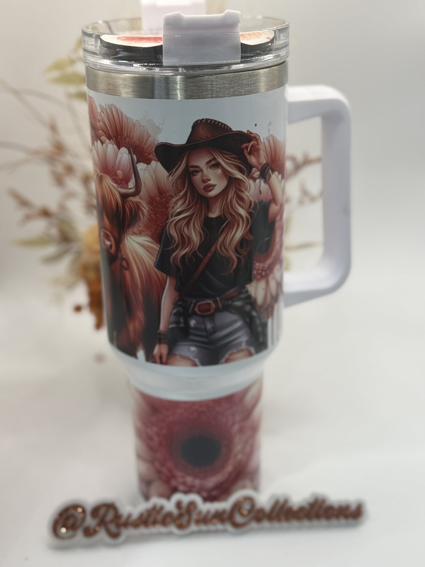 Cowboy Wrangler 40oz Double Wall Tumbler