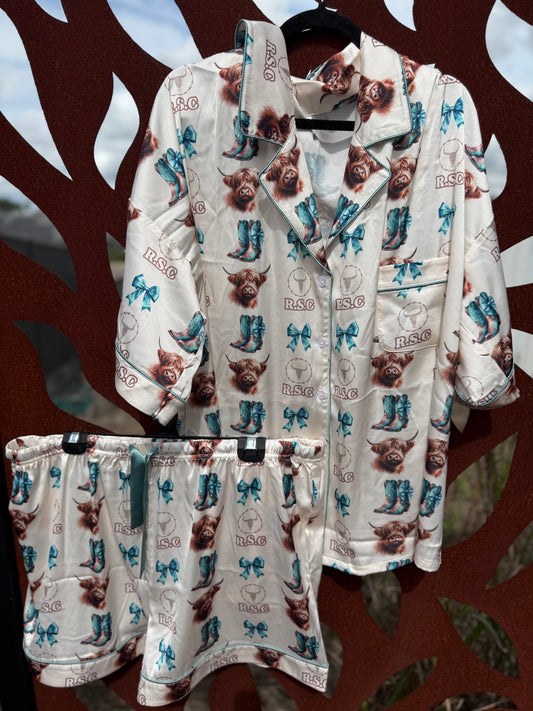 RSC Dusty Roads Satin Pyjamas