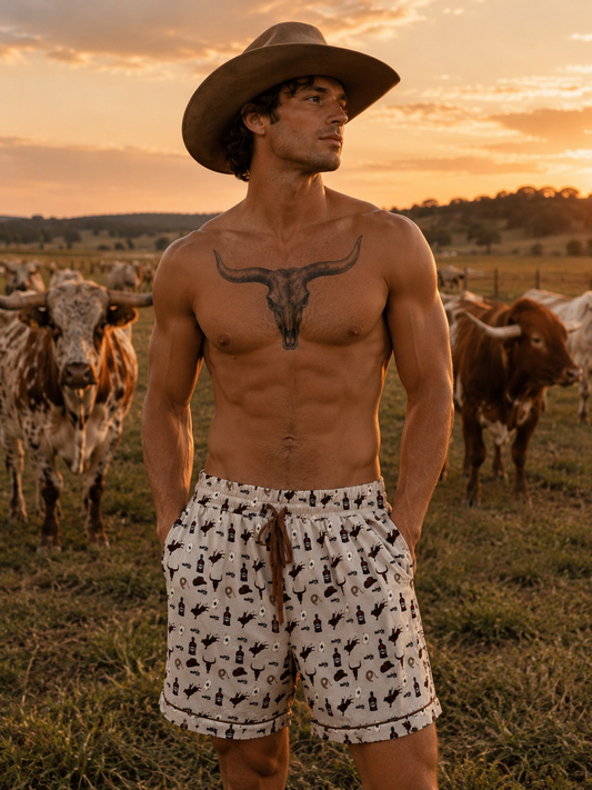 Rustic Whiskey Bamboo Boxer Shorts (preorder)