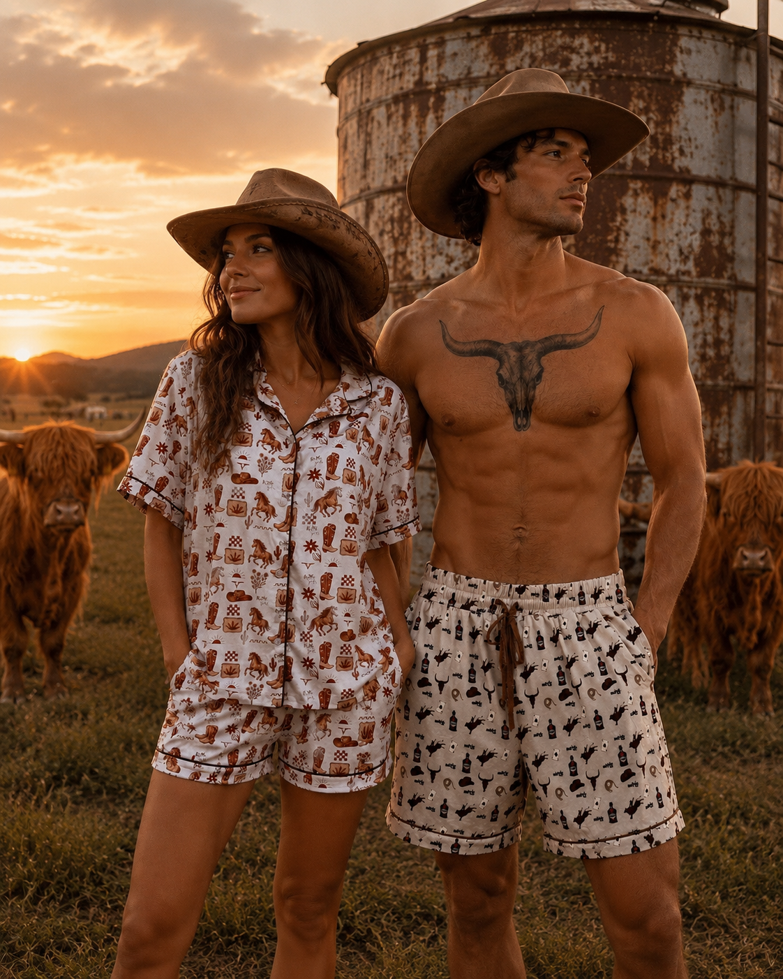 Rustic Ranch Bamboo Pyjamas