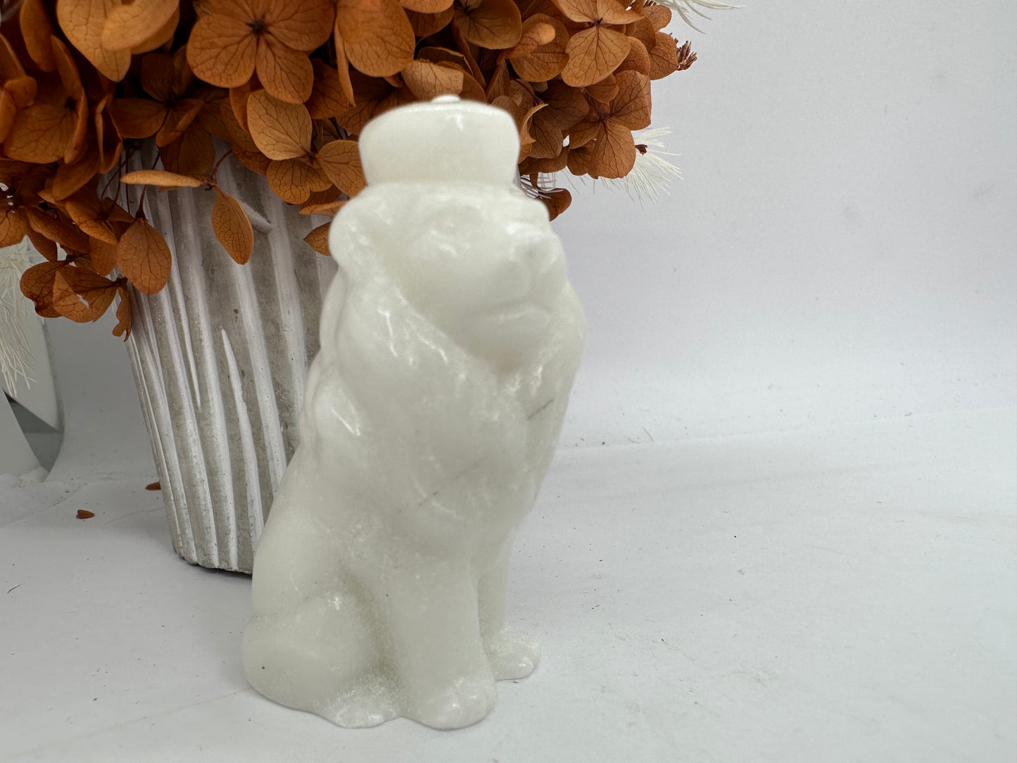 White Marble Lion
