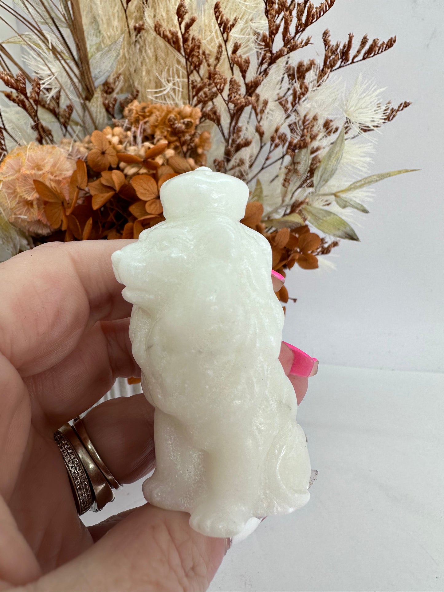 White Marble Lion