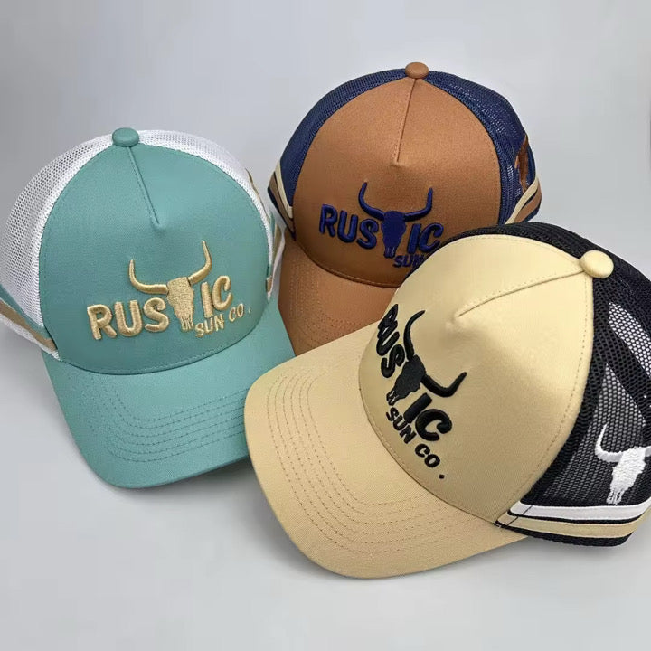 Clay and Navy Signature Trucker
