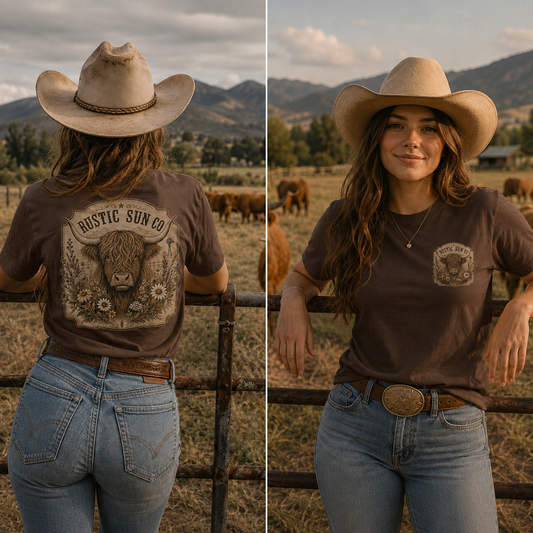Wildflower Highland Tshirt