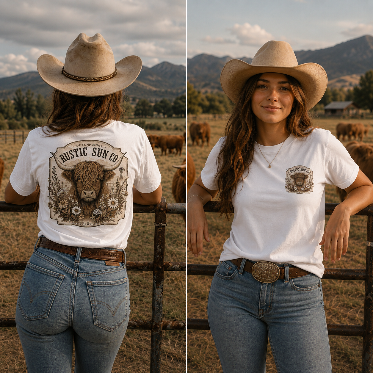 Wildflower Highland Tshirt