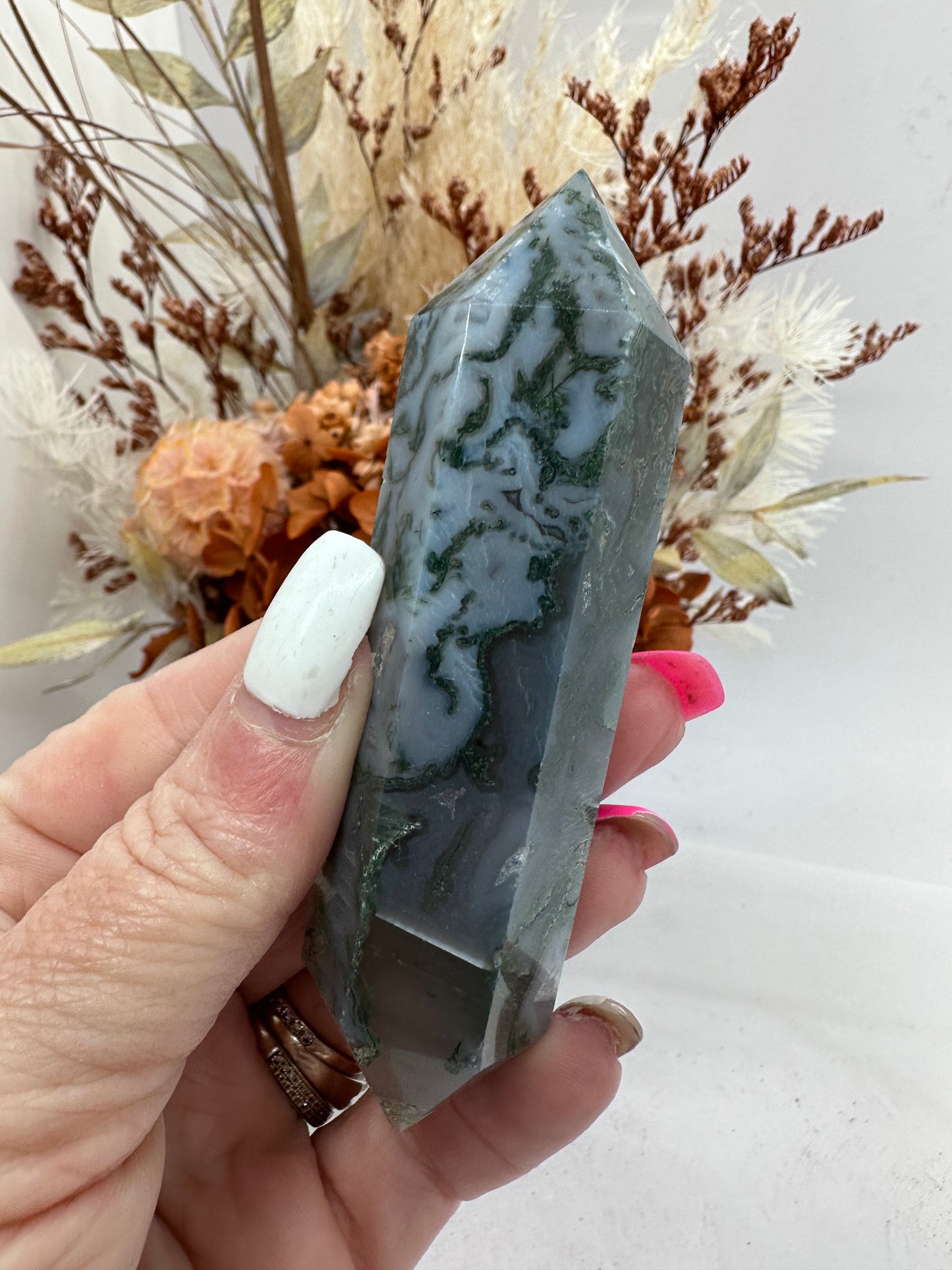 Blue Moss Agate DT