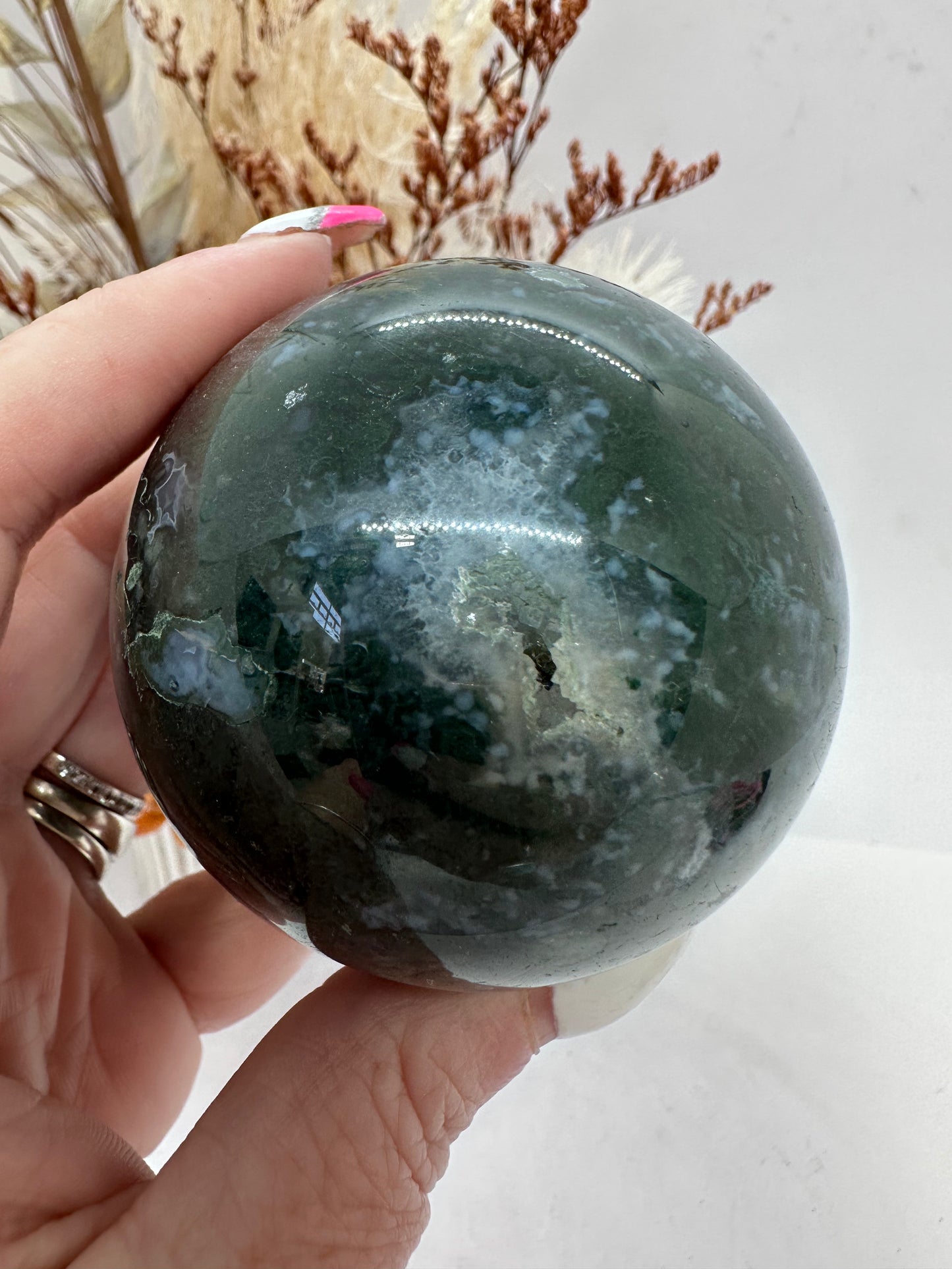 Moss Agate Sphere