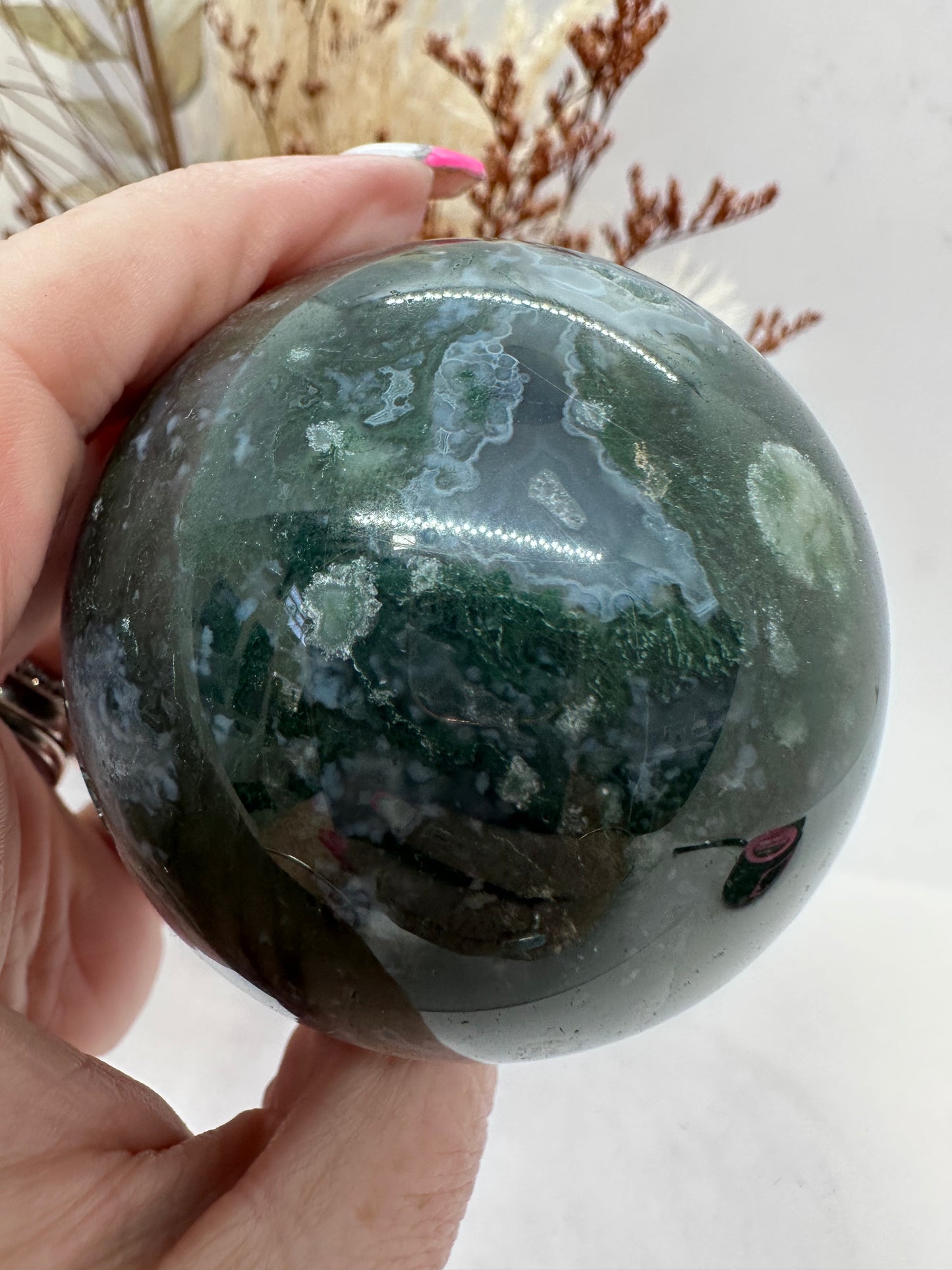 Moss Agate Sphere