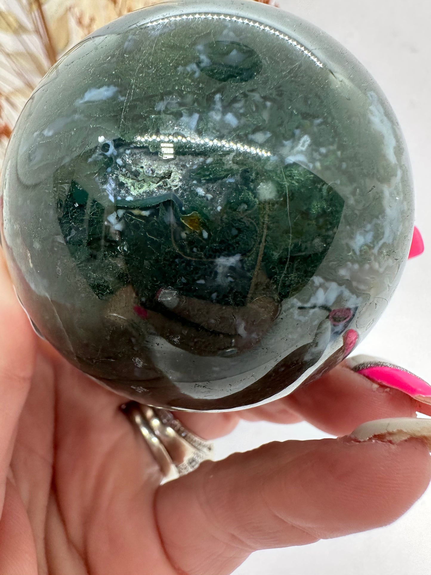Moss Agate Sphere