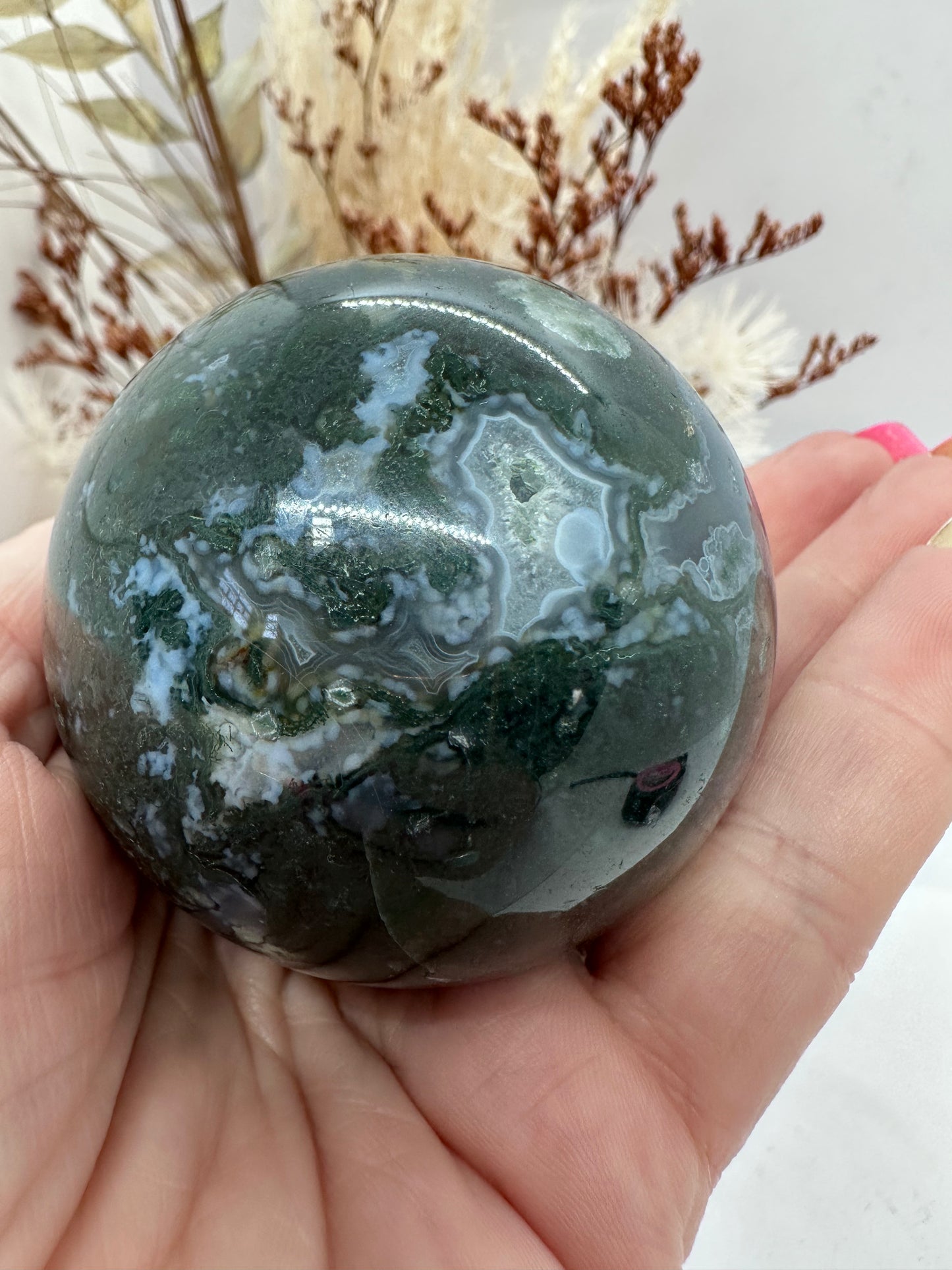Moss Agate Sphere