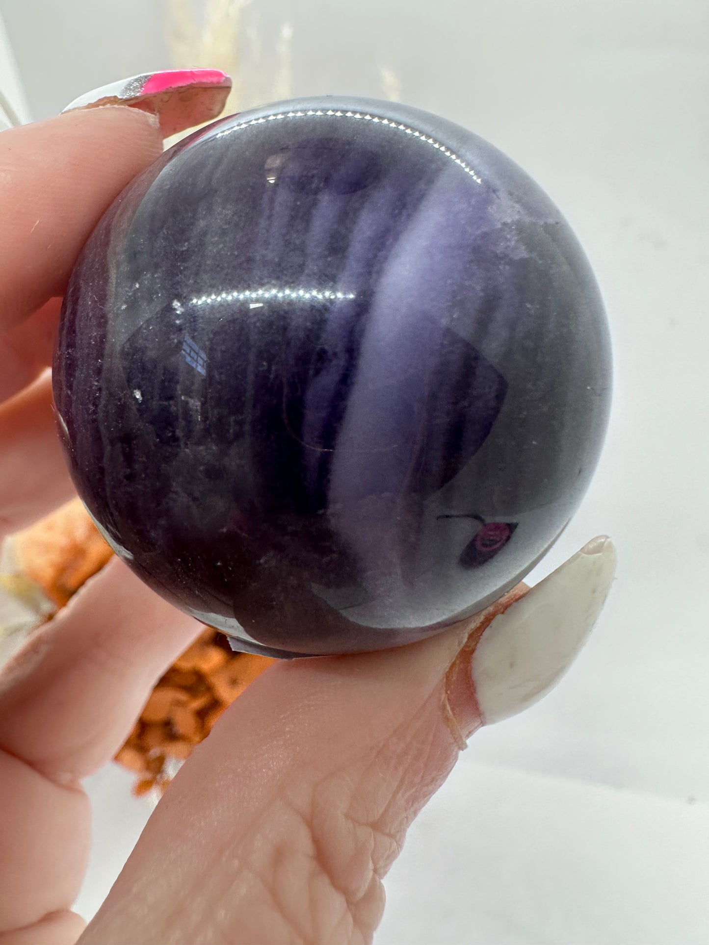 (5) Milky Fluorite Sphere