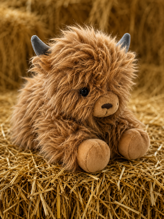 Laying Highland Cow Plushie