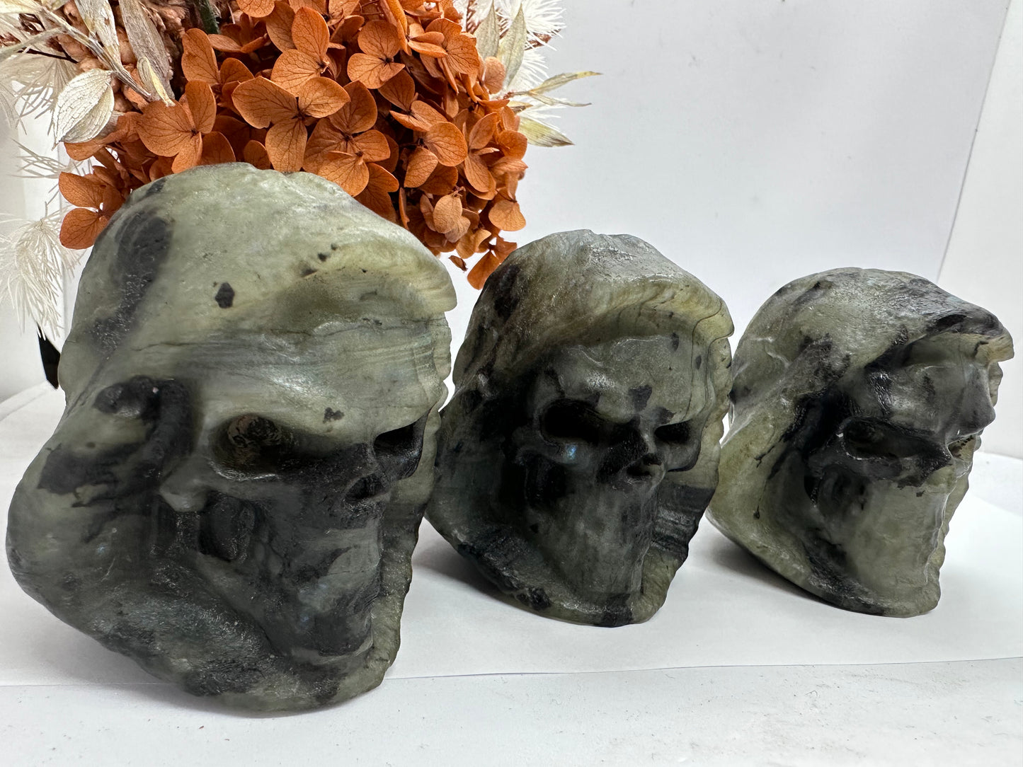 Lge Labradorite Skulls