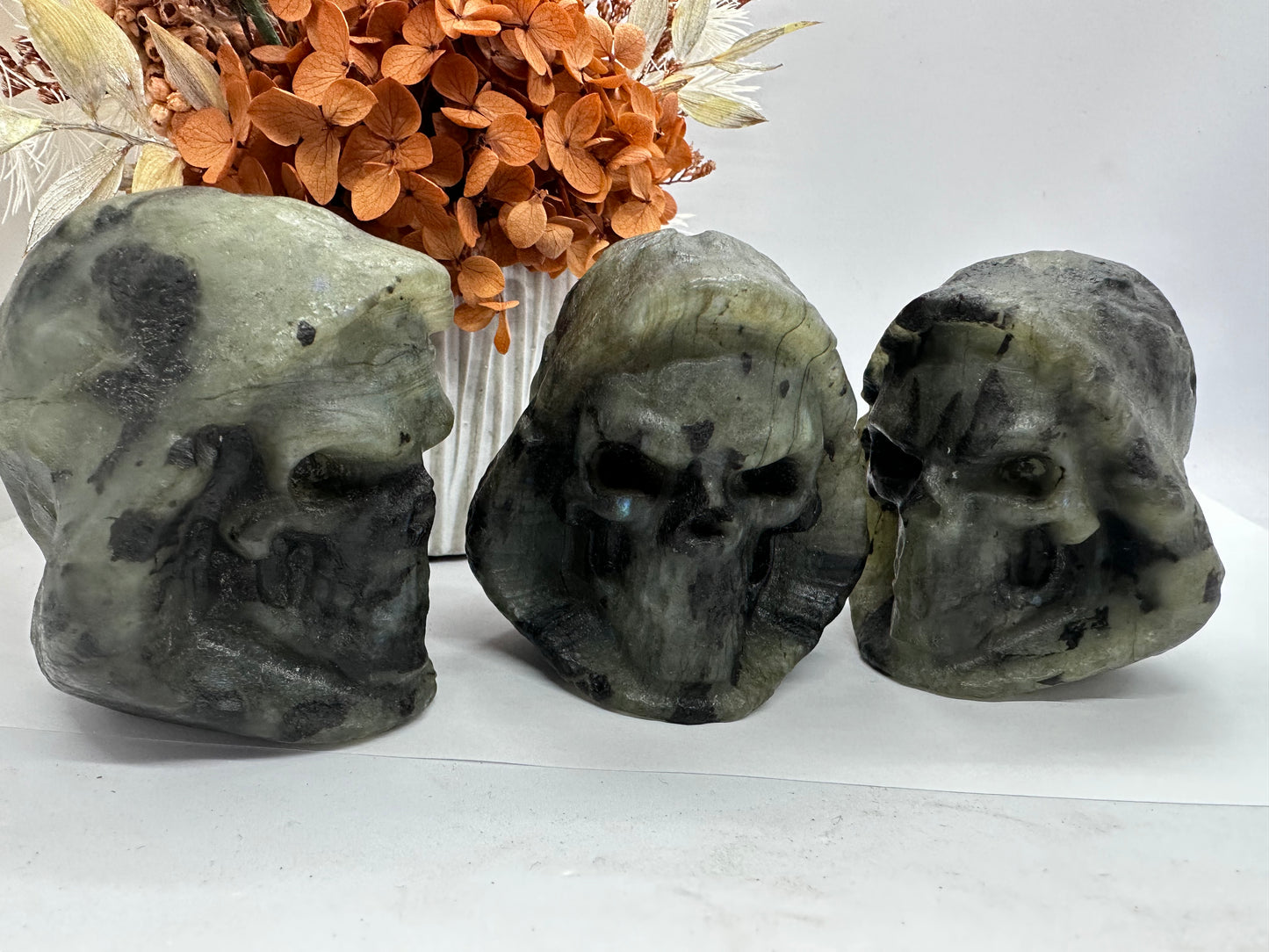 Lge Labradorite Skulls