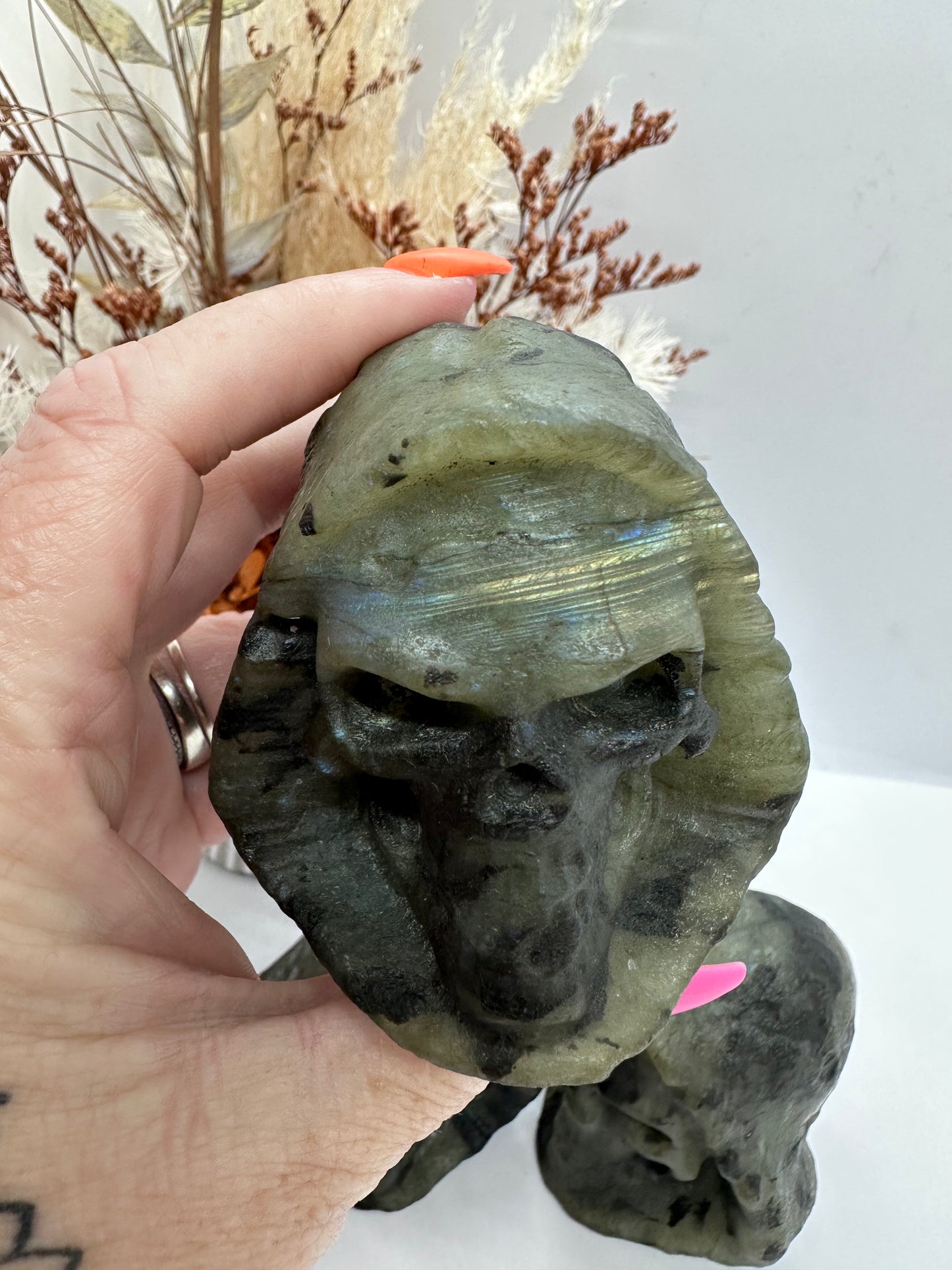 Lge Labradorite Skulls